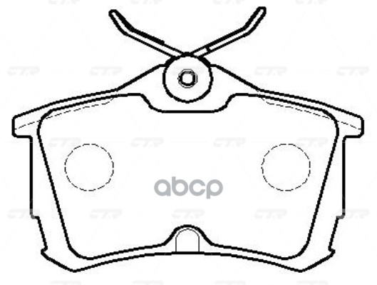 Колодки тормозные дисковые задние Honda Accord 2003 ~ 2008 CTR арт. GK0380