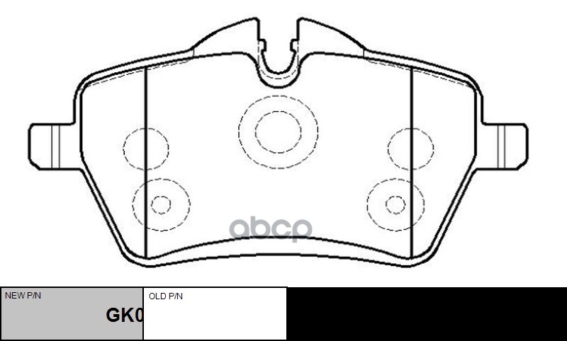 Колодки тормозные дисковые передние MINI Mini Cooper 2006 ~ / Mini One 2006 ~ / Mini Roadster 2012 ~ CTR арт. GK0399