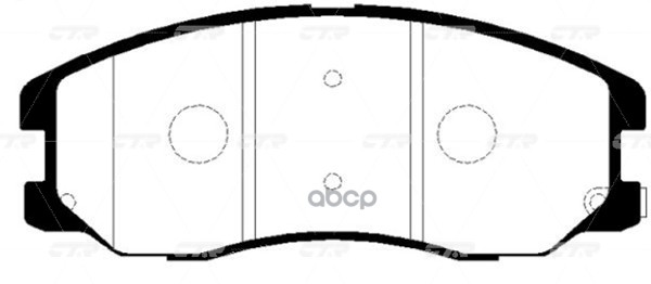 Колодки тормозные дисковые передние Chevrolet Captiva 2006 ~ 2011 / Equinox 2003 ~ 2009 ; Opel Antar CTR арт. GK0445P