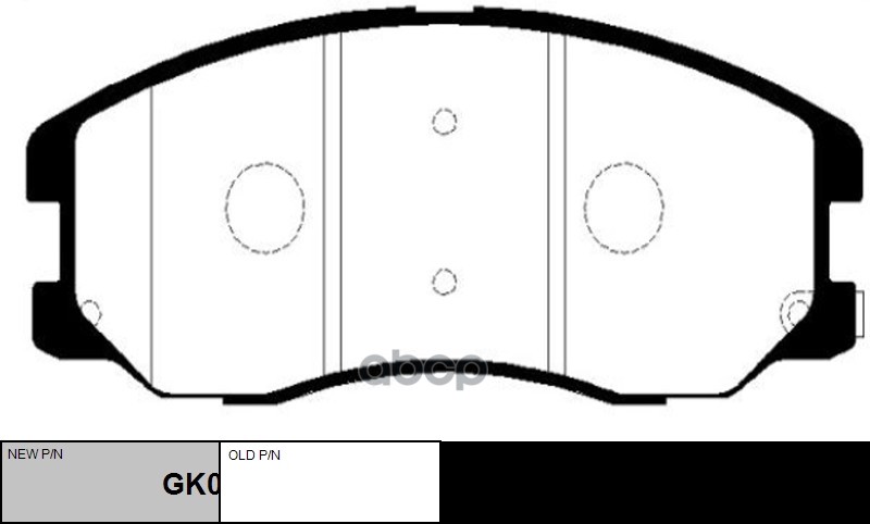 Колодки тормозные CHEVROLET Captiva 2006 ~ 2011 / Equinox 2003 ~ 2009 OPEL Antara 2006 ~ 2012 PO перед прав.лев. (старый арт....