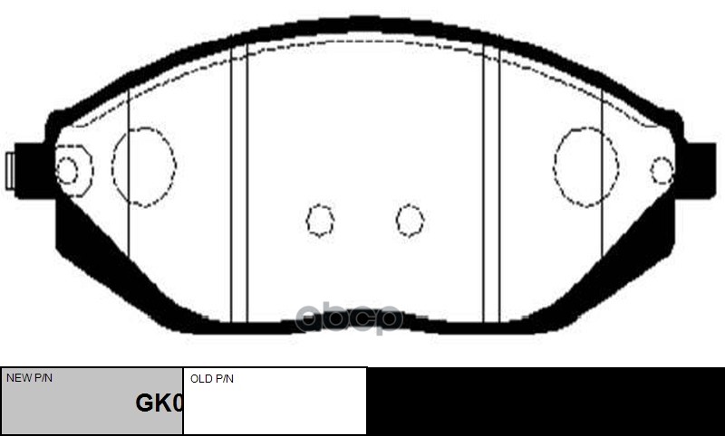 Колодки тормозные дисковые передние Chevrolet Spark 2010 ~ / Matiz 2009 ~ CTR арт. GK0451