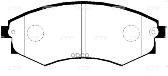 Колодки тормозные дисковые передние Hyundai Sonata 1988 ~ 1998 / i45 2011 ~ ; KIA Magentis 2001 ~ 20 CTR арт. GK0457
