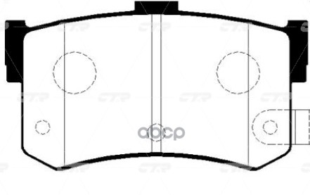 Колодки тормозные дисковые задние Hyundai Sonata 1993 ~ 1998 ; ROVER 820 / 825 / 827 1986 ~ 1999 CTR арт. GK0459