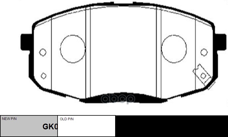Колодки тормозные HYUNDAI Creta 2016 ~ / i30 2007 ~ 2012 KIA Carens 2002 ~ / Seed 2008 ~ 2013 / PR перед прав.лев. (старый ар...