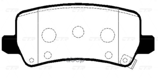 Колодки Тормозные Дисковые Hyundai Gk0502 CTR арт. gk0502