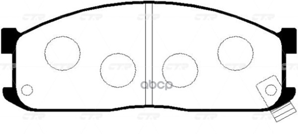 / Ckkk-11 Колодки Тормозные Дисковые | Перед | CTR арт. GK0517