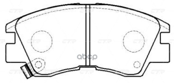 Колодки тормозные дисковые передние Mitsubishi Delica (L300) 1986 ~ 2003 / L200 1986 ~ 1996 / Pajero CTR арт. GK0572