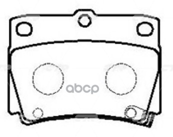 Колодки тормозные MITSUBISHI Pajero 1991 ~ 2000 / Montero 1990 ~ 2000 / Montero 2001 ~ 2007 зад.прав.лев. (старый арт. CKM-34...