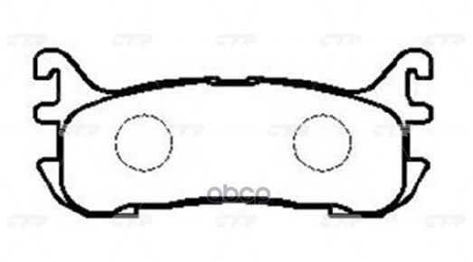 Снят С Производства / Ckmz-18 Колодки Тормозные Дисковые | Зад | CTR арт. GK0664