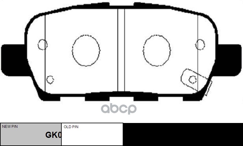 Колодки тормозные NISSAN Tiida 2004 ~ / Quest 2003 ~ 2010 / Qashqai 2006 ~ 2012 / Murano 2003 ~ 2008 зад.прав.лев. (старый ар...