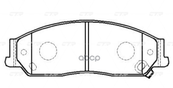 / Ckt-10 Колодки Тормозные Дисковые | Перед | CTR арт. GK1024