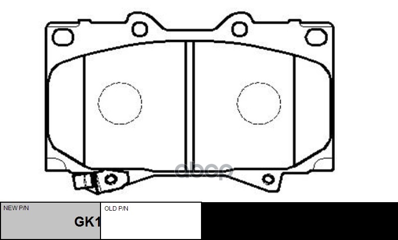 Колодки тормозные (Спереди) Toyota Land Cruiser (J100) 95-23 / Lexus LX 98-07 CTR арт. GK1043