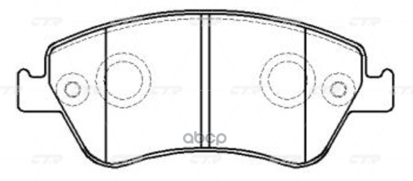 Колодки тормозные TOYOTA Auris 2006 ~ 2012 / Corolla 2006 ~ 2019 / Corolla Altis 2010 ~ 2013 перед прав.лев. (старый арт. CKT...