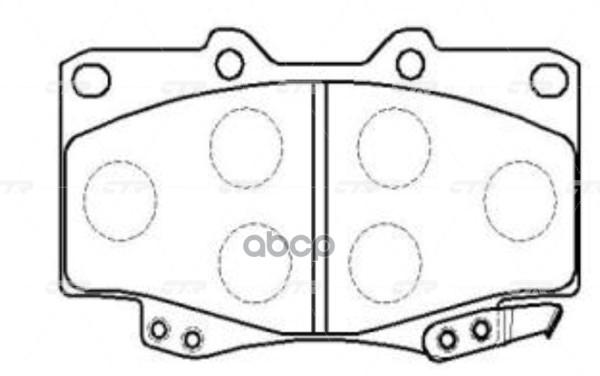 Колодки тормозные TOYOTA 4 Runner 1988 ~ 2002 / Hilux Surf 1989 ~ 2002 / Land Cruiser 1985 ~ 2007 / L перед прав.лев. (старый...