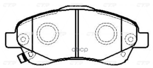 Колодки тормозные TOYOTA Avensis 2003 ~ 2008 / Caldina 2002 ~ 2007 / Corolla Verso 2004 ~ 2009 перед прав.лев. (старый арт. C...