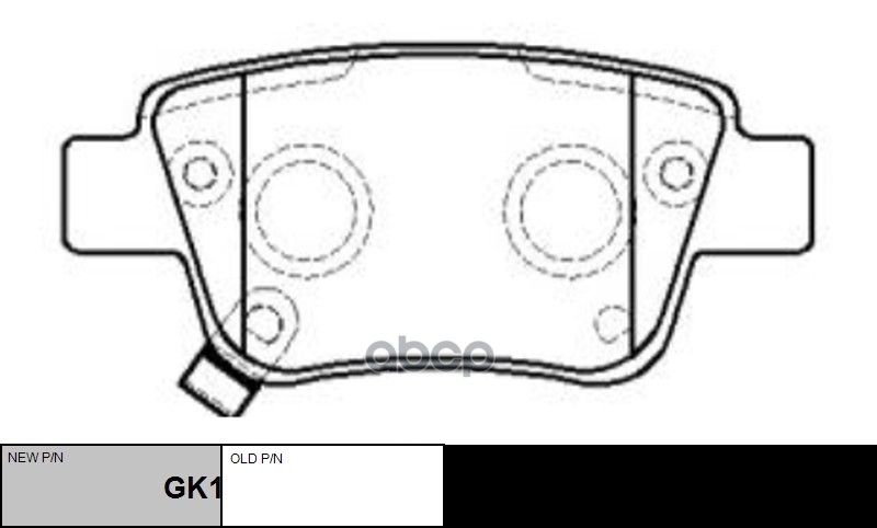Колодки тормозные TOYOTA Alphard 2008 ~ 2015 / Avensis 2003 ~ 2008 / Corolla Verso 2004 ~ 2009 / Estim зад.прав.лев. (старый ...