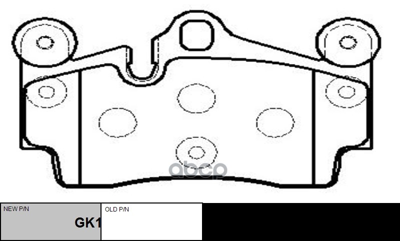 Колодки тормозные VOLKSWAGEN Touareg 2002 ~ 2009 AUDI Q7 2005 ~ 2014 PORSCHE Cayenne 2002 ~ 2010 зад.прав.лев. (старый арт. C...