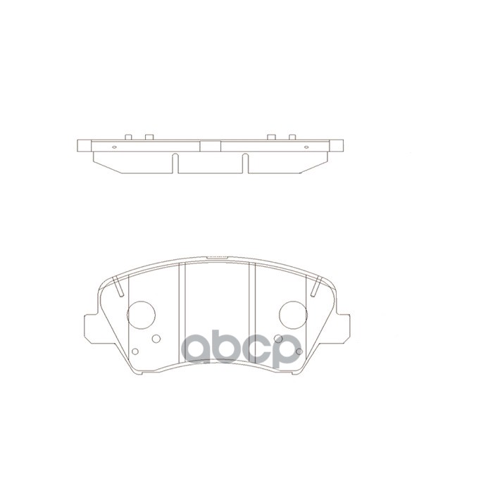 Колодки тормозные HYUNDAI Accent 2010 ~ 2021 / Elantra (Avante) 2010 ~ 2016 / Azera 2011 ~ 2014 / G перед прав.лев. (старый а...
