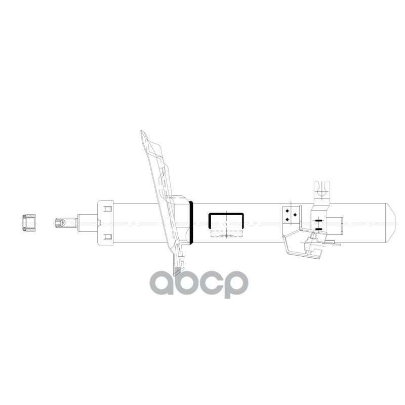 Амортизатор передней подвески левый NISSAN Qashqai 2015 - / X-Trail 2014 - CTR арт. gy1735g