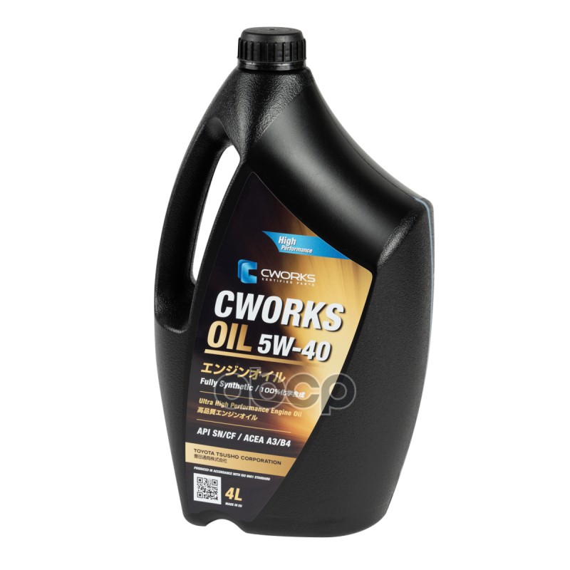 CWORKS Масло моторное OIL 5W-40 A3/B4 4L A130R3004