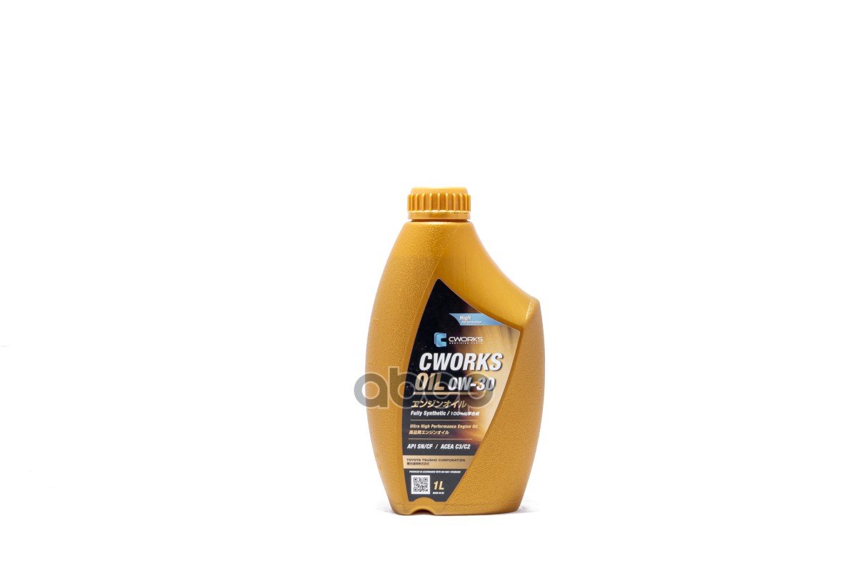 CWORKS Масло моторное синтетическое 0W30 SN/CF, C2/C3 1л