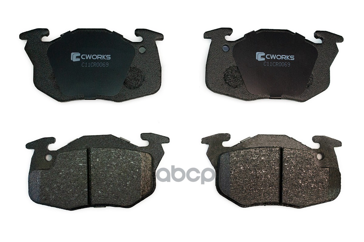 Тормозные колодки передние Low Metallic C11CR0069 CWORKS арт. C11CR0069
