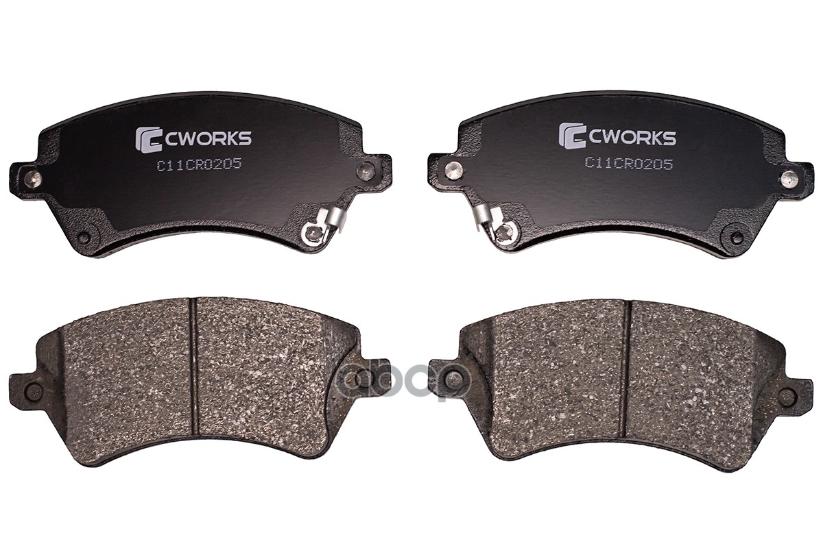 Колодки тормозные дисковые передние  Low Metallic CWORKS арт. c11cr0205