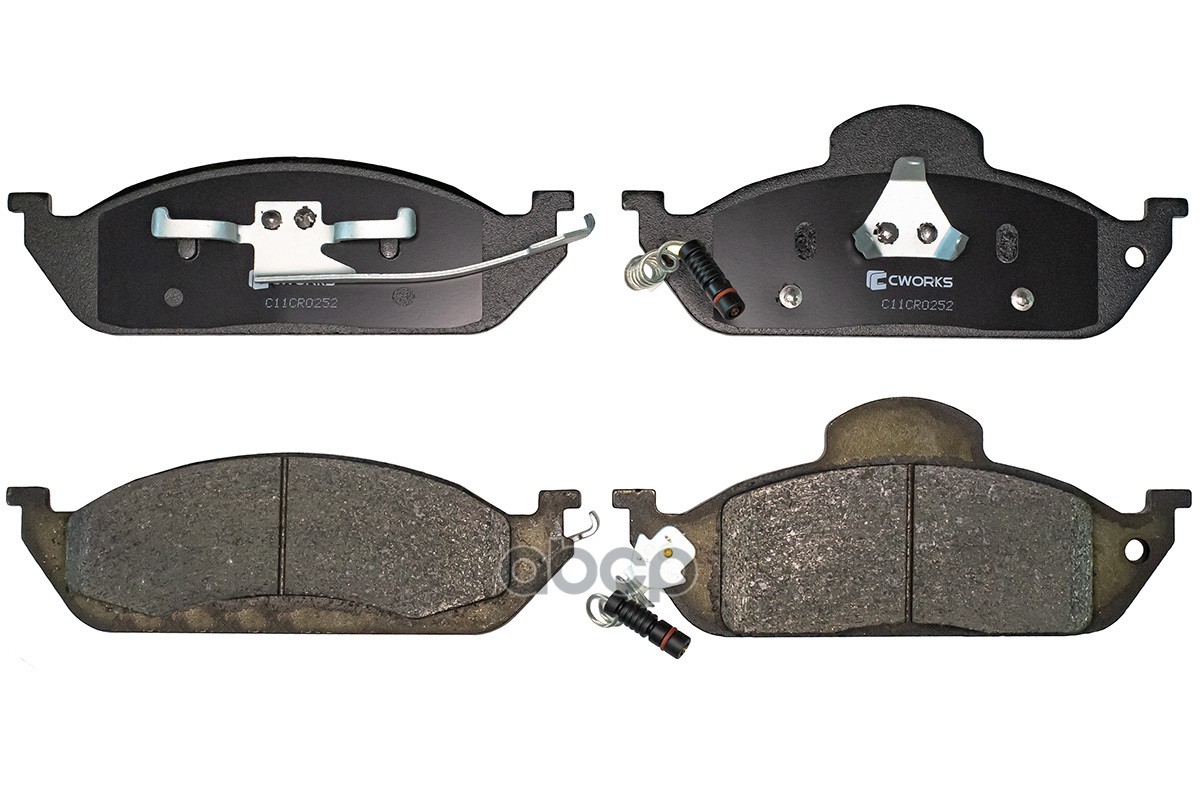 Тормозные колодки передние, Low Metallic C11CR0252 CWORKS арт. C11CR0252
