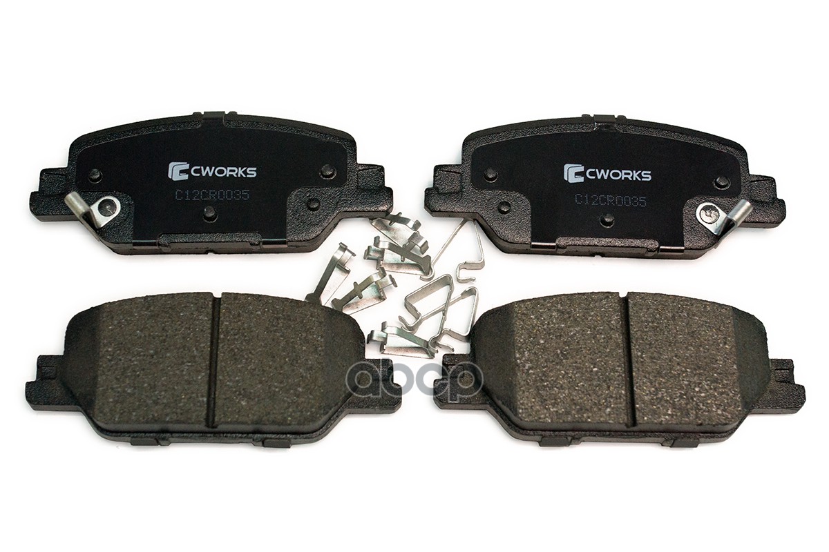 Тормозные колодки задние Low Metallic C12CR0035 CWORKS арт. C12CR0035