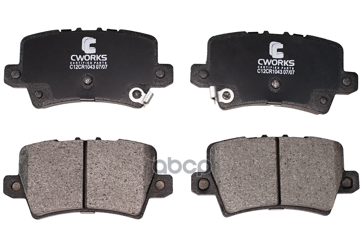 Тормозные Колодки Задние Low Metallic C12cr1043 CWORKS арт. C12CR1043