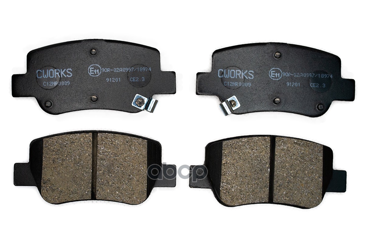 Тормозные Колодки Задние (Nao) Cworks C12nr0009 CWORKS арт. C12NR0009