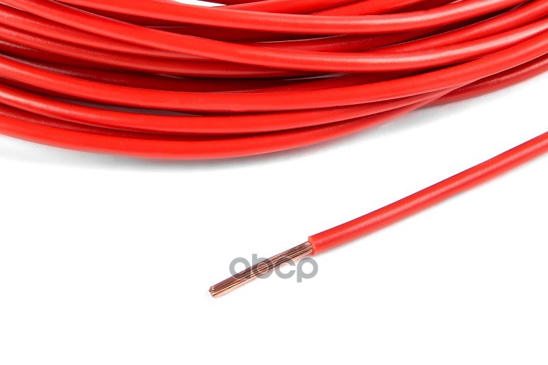 Провод Пвам 0,75 Кв.мм Цвет Красный, Длина 10М. Cargen арт. AX3511
