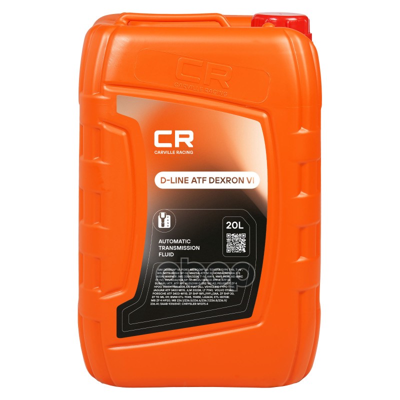 Масло трансмиссионное синтетическое D-LINE ATF Dexron VI 20л Carville Racing арт. L1G02020