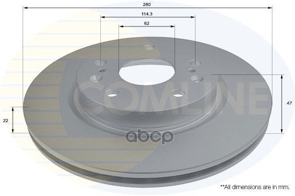 Диск Торм Suzuki Sx4 13-, Vitara 15- (С Покрытием) Adc0939v Comline арт. ADC0939V