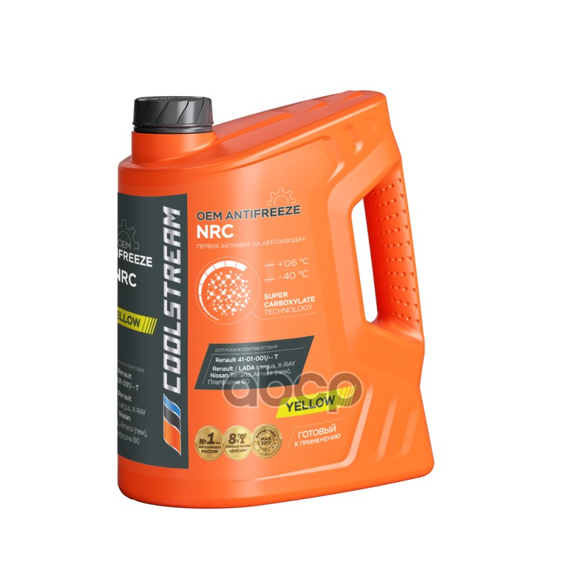 Антифриз Coolstream Nrc Готовый (Желтый) Renaultnissanваз 5Кг Cs010402 Coolstream арт. CS010402