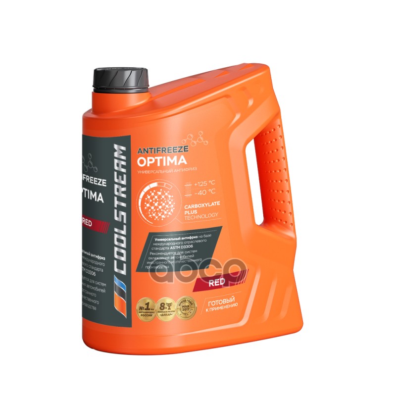 Антифриз CoolStream Optima Red готовый (красный) 5кг CS010702RD Coolstream арт. CS010702RD