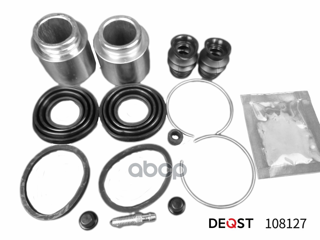 Ремкомплект тормозного суппорта с поршнем переднего (поршень O 43 mm, суппорт Akebono). Приме DEQST арт. 108127