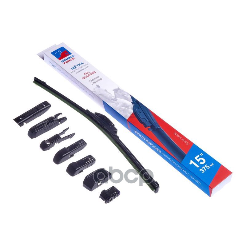 Щетка Стеклоочистителя Бескаркасная Double Force 375 Мм (15) Double Force Dff15 DOUBLE FORCE арт. DFF15