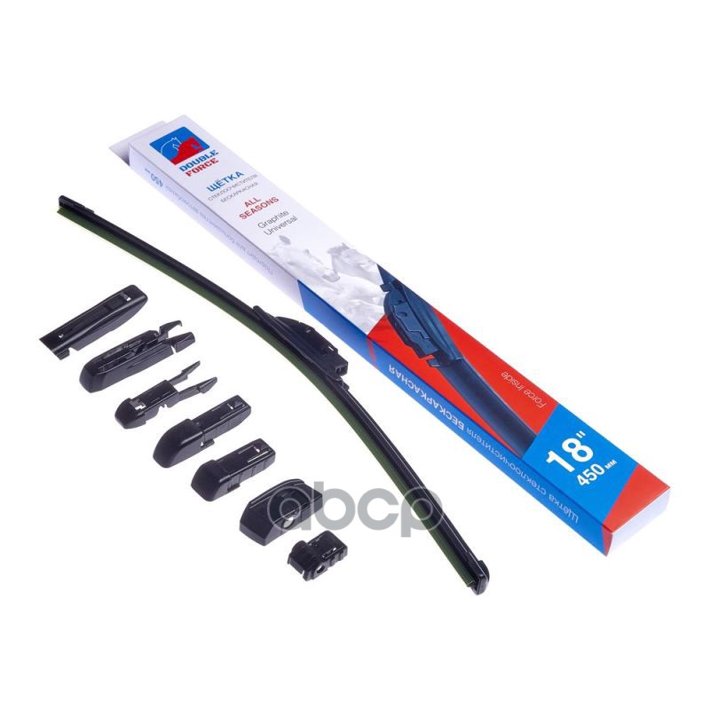 Щетка Стеклоочистителя Бескаркасная Double Force 450 Мм (18) Double Force Dff18 DOUBLE FORCE арт. DFF18