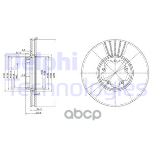 Диск Тормозной Delphi арт. BG3676