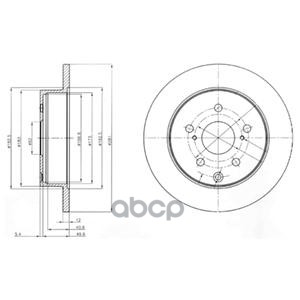 Диск Тормозной (2 Шт В Уп) Цена За 1Шт. Delphi арт. BG4115