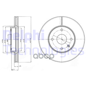 Диск Тормозной Chevroelt Epica Delphi арт. bg4193