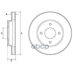 Диск тормозной (Спереди) Nissan March 02-10 / Note 05-13 Delphi арт. BG4742C