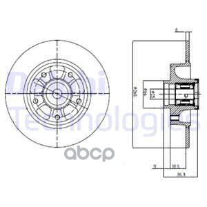 Диск тормозной Delphi арт. BG9112RS