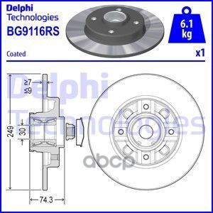 Диск тормозной Delphi арт. BG9116RS