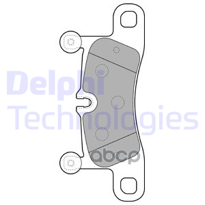 Колодки тормозные дисковые зад Delphi арт. LP2233