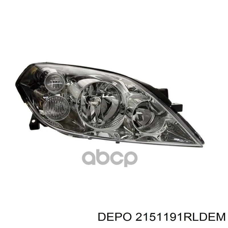 Фара правая под корректор NISSAN PRIMERA P12 2002- / 215-1191R-LD-EM Depo арт. 215-1191R-LD-EM