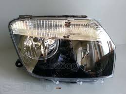 Фара правая черная под корректор RENAULT DUSTER 2010- / 551-1186R-LDEM2 Depo арт. 551-1186R-LDEM2
