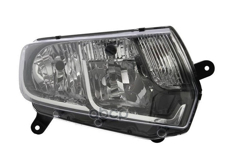 Фара Прав Renault: Symbol 13- Э/К Чёрн., (Лампа: H7, H1, Py21w, W21/5W) Depo арт. 551-11A2R-LDEM2