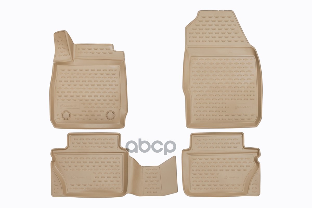 Коврики В Салон Ford Fiesta 2008-2015, 2015-, Сед., Хб., 4 Шт. (Полиуретан, Бежевые) / Форд Фиеста ELEMENT арт. 1624172b